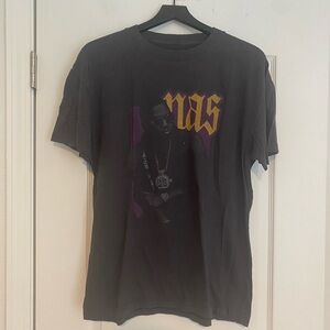 Abercrombie & Fitch Charcoal Nas Graphic Relaxed Tee Size Large